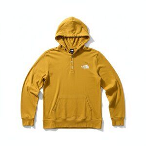 The North Face Mustard Hoodie with Buttons